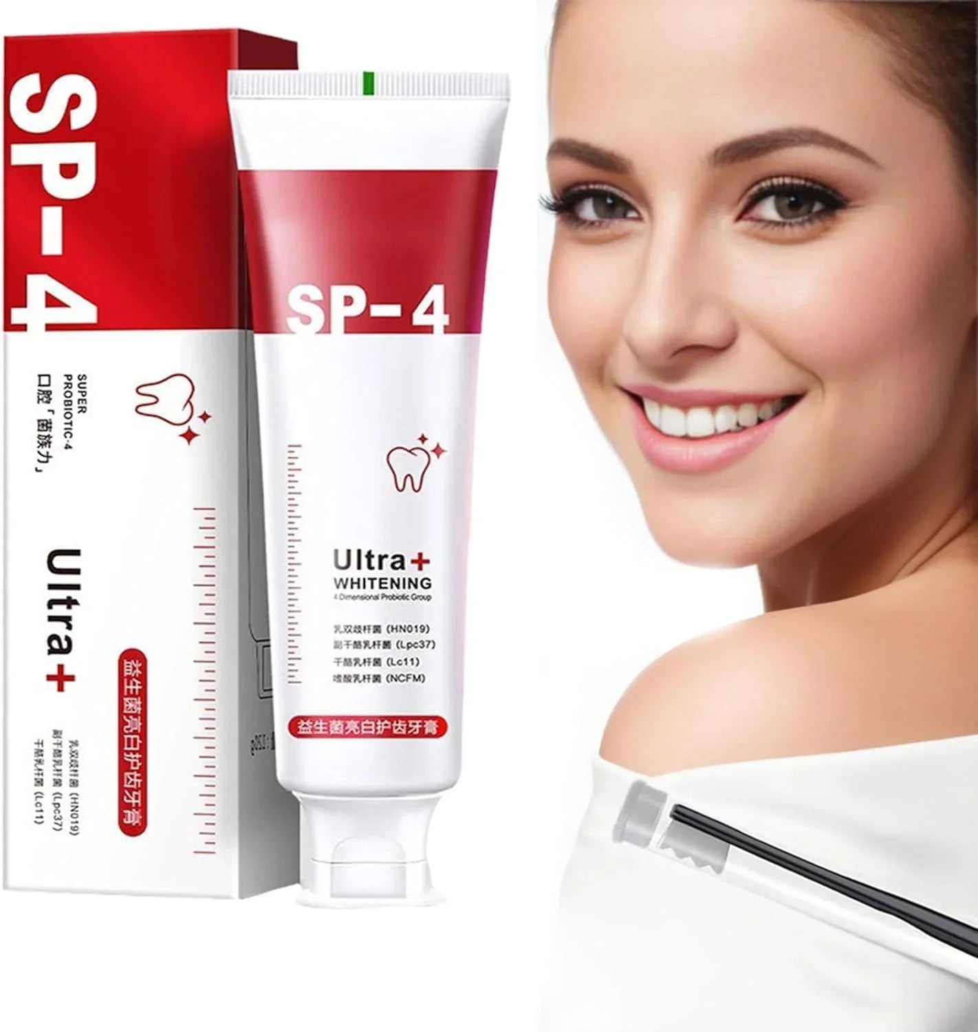 SP 4 Probiotic Whitening Toothpaste - Bright & Healthy Smile
